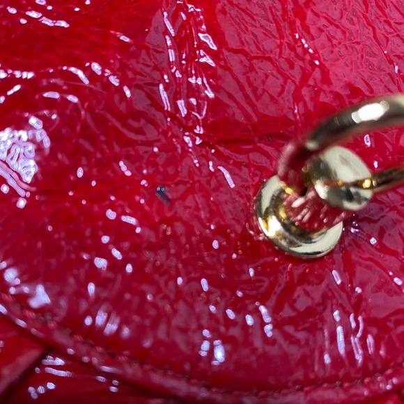 Goldenbleu Katie Woven Clutch Red Leather Clutch - Picture 9 of 10